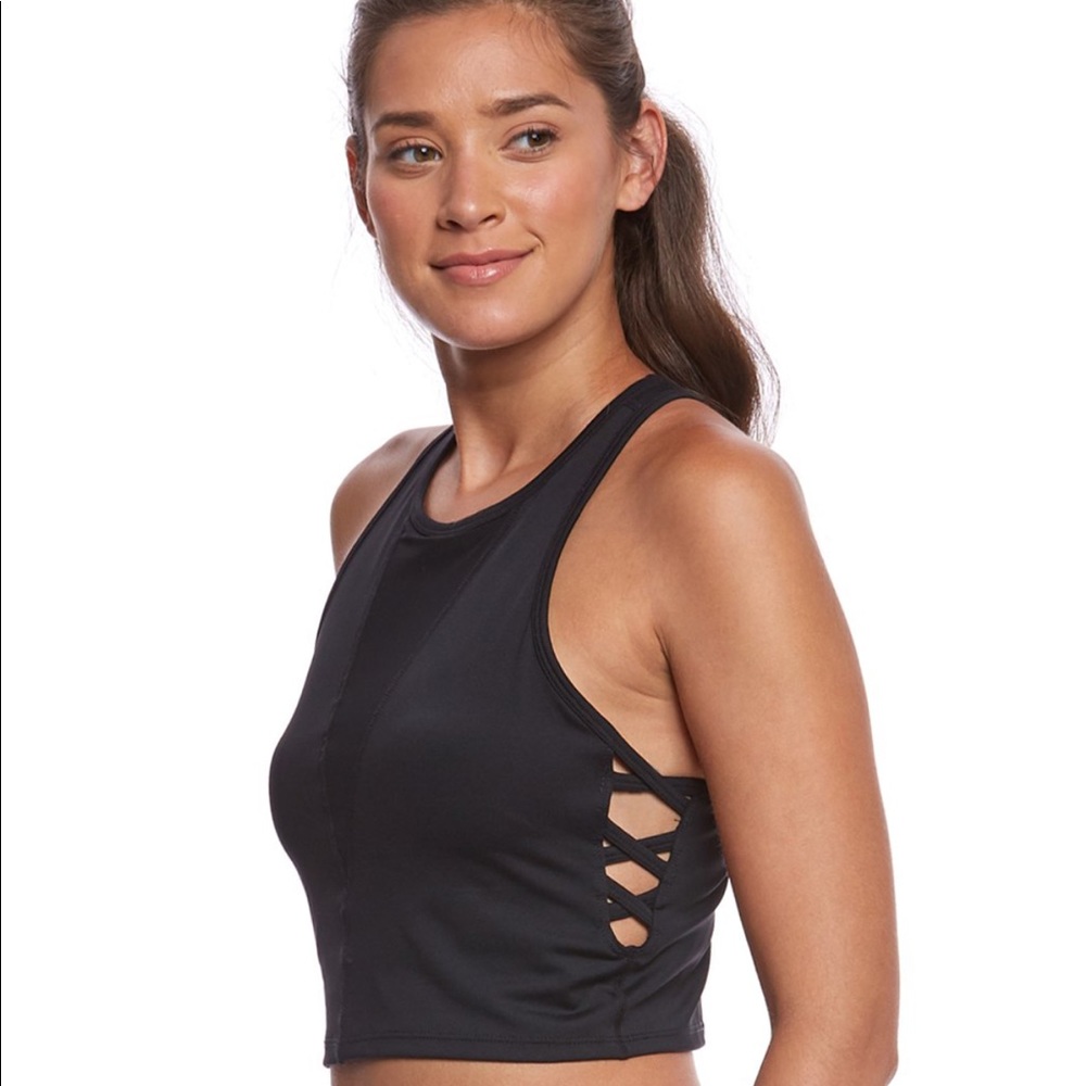 Betsey Johnson athletic sports bra/ crop top.